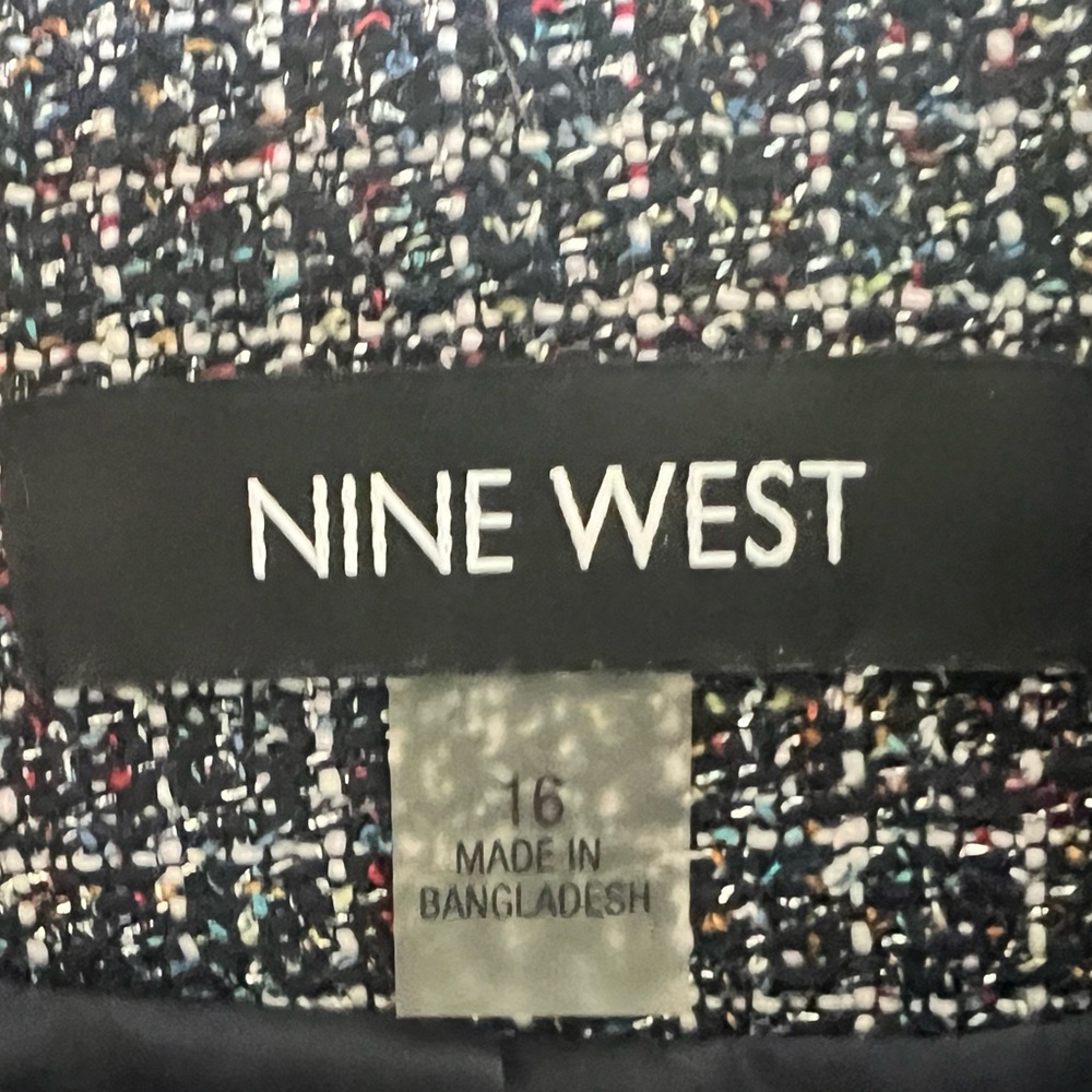 Nine West Metallic Multicolor Jacket With Tiers & Trim, 16 - Picture 10 of 12